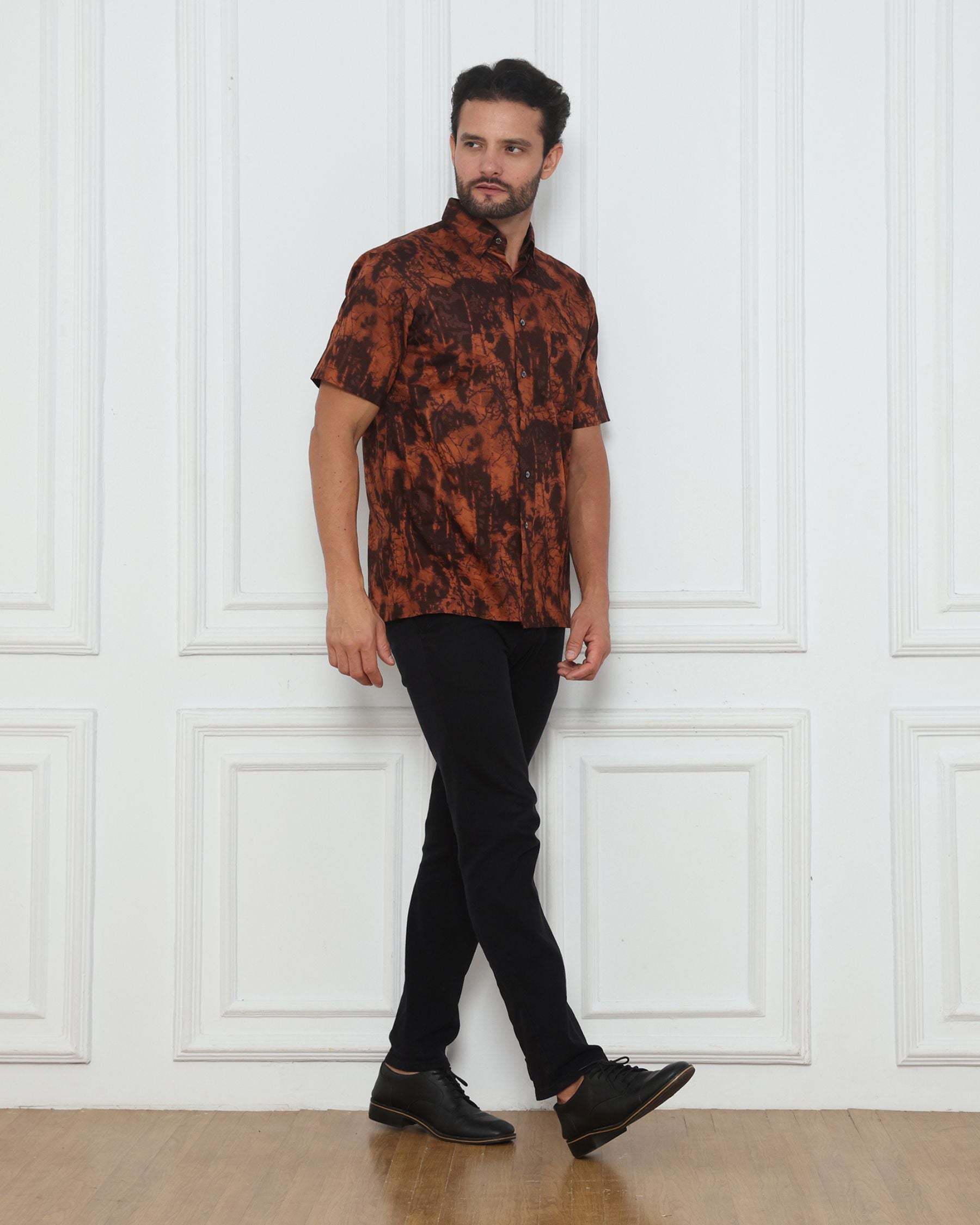 The Oxblood Jacquard Shirt