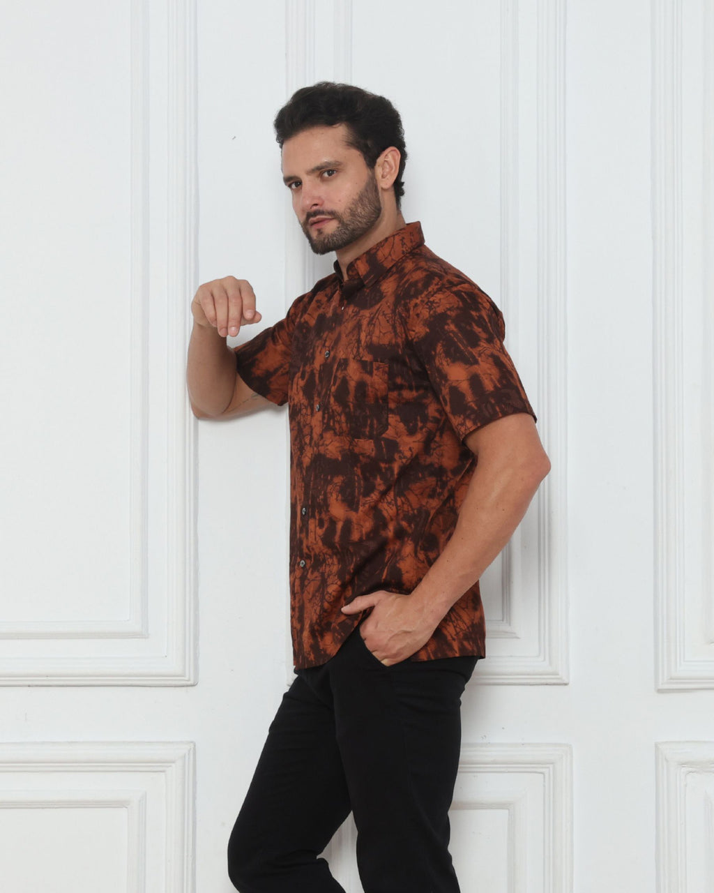The Oxblood Jacquard Shirt