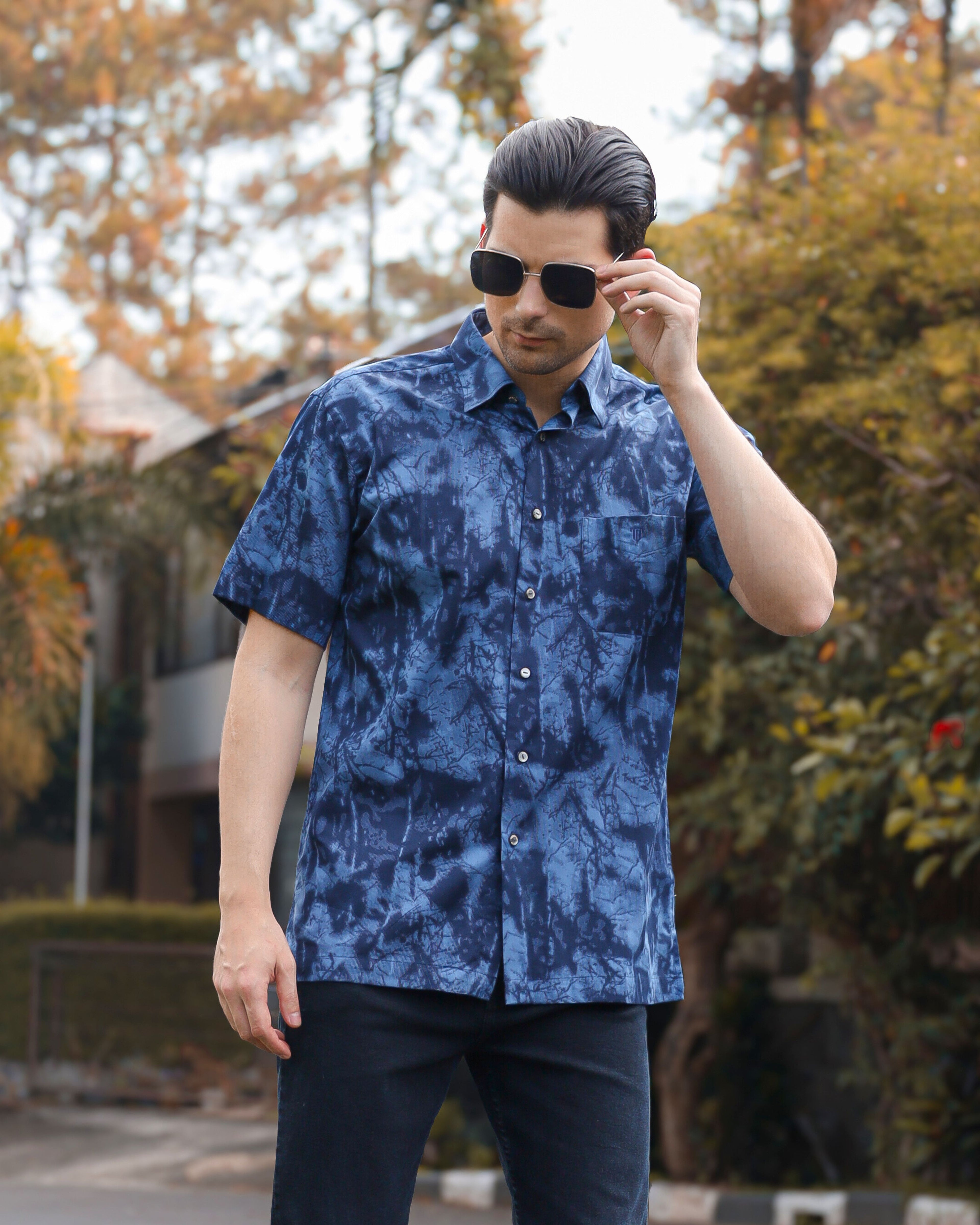 Azure Marble Shirt