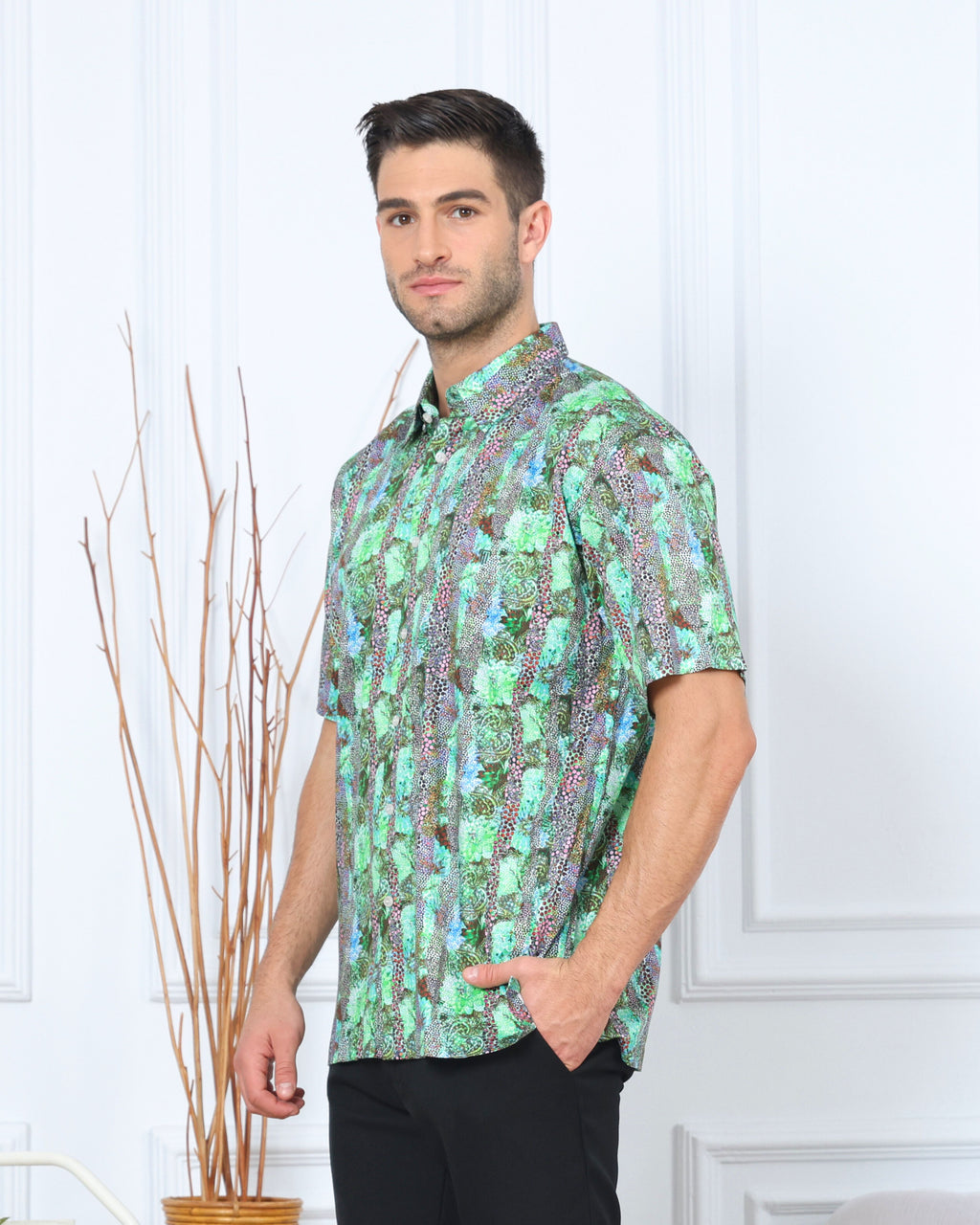Verdant Panel Shirt