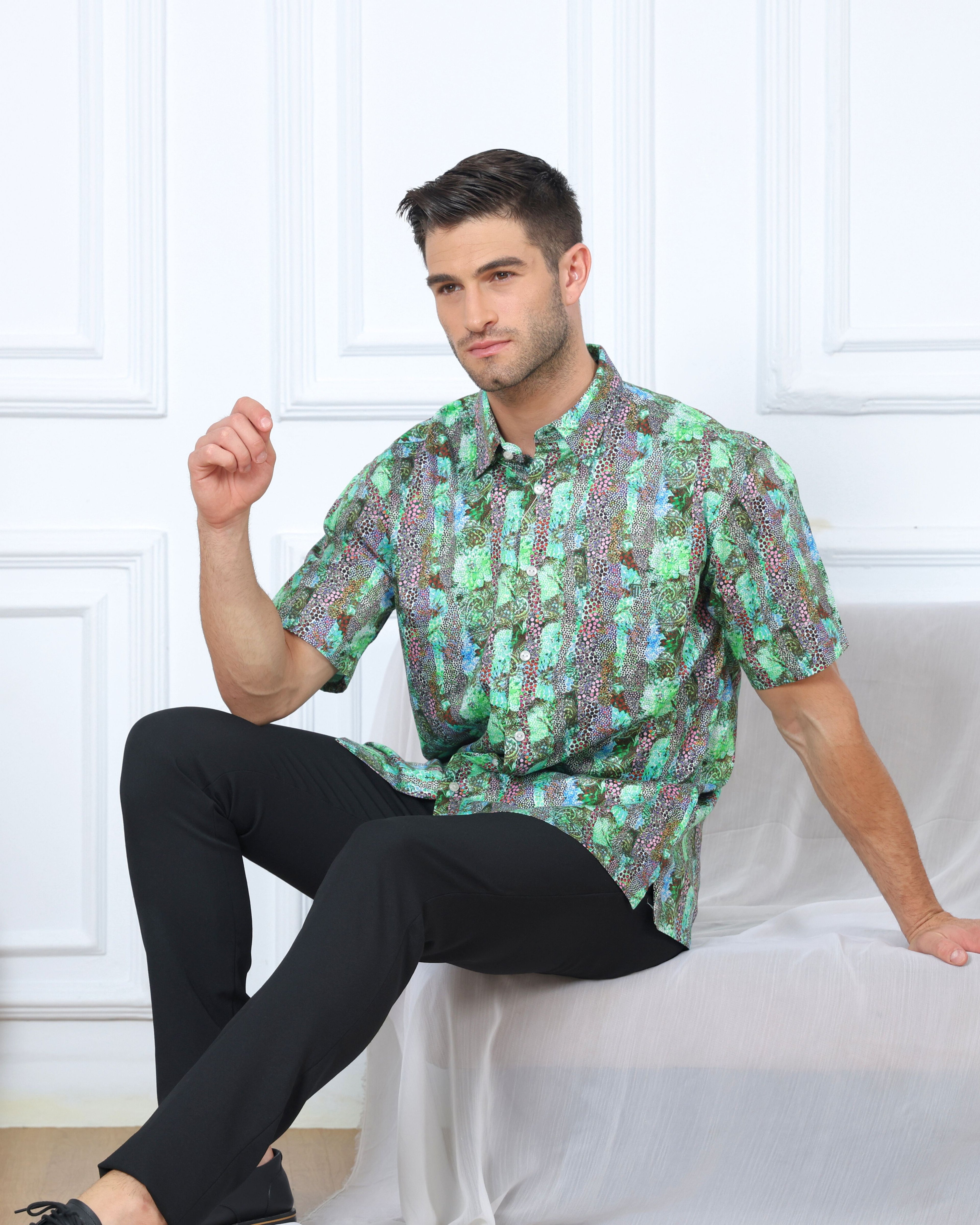 Verdant Panel Shirt
